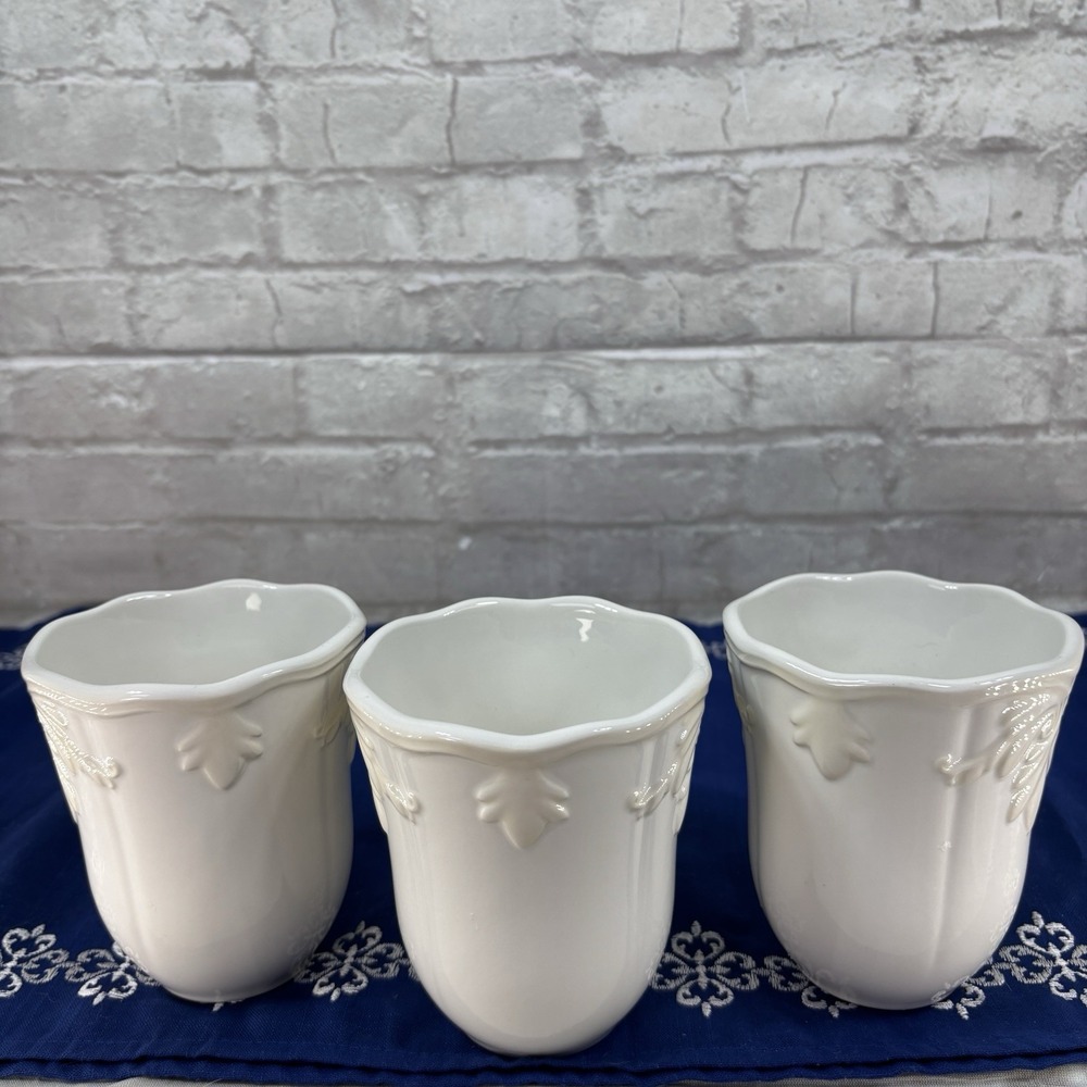 Lenox Butler's Pantry Gourmet Coffee Mugs Italian earthenware Set of 3